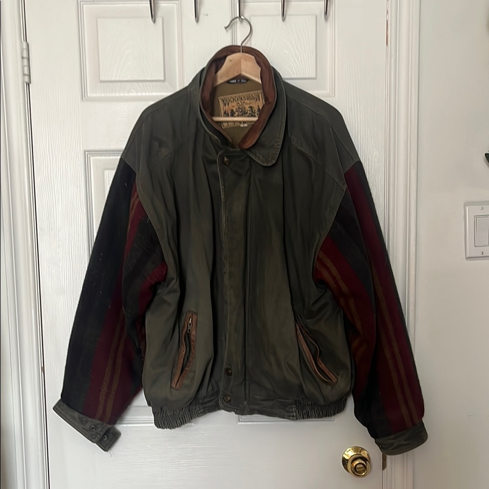 Green and Red Men's Jacket